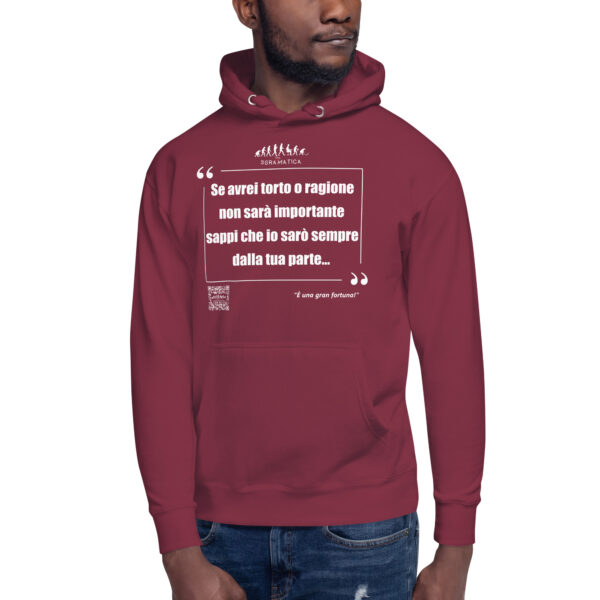 Felpa con cappuccio Unisex – “Una gran fortuna” 3