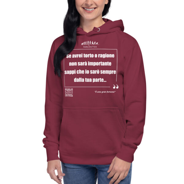 Felpa con cappuccio Unisex – “Una gran fortuna” 7